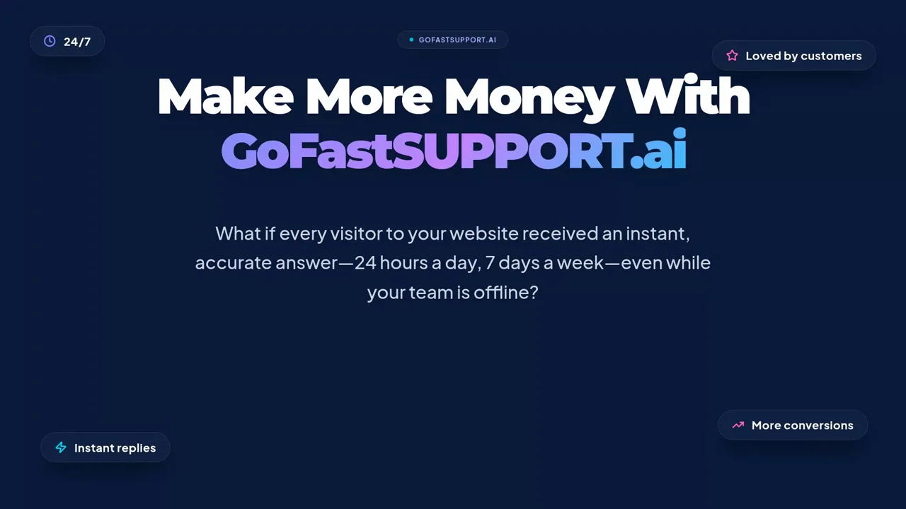 GoFastSUPPORT.ai explainer